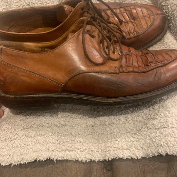 Johnson & Murphy brown Oxford lace up shoes - Picture 2 of 6